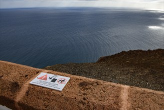 View from building complex of lighthouse Faro de la Entallada from 50s year 1953 1954 on 183 metres