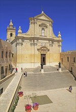 Cathedral church of the Assumption in citadel castle Il-Kastell, Victoria Rabat, Gozo, Malta,