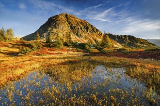 Morning light at the Col du Bel Oiseau in the canton of Valais, Switzerland, Europe