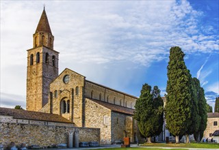 Basilica of Aquileia from the 11th century, largest floor mosaic of the Western Roman Empire,