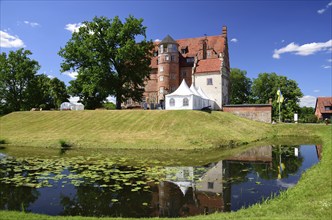 Europe, Germany, Mecklenburg-Western Pomerania, Moltzow, Ulrichshusen Castle, Renaissance building