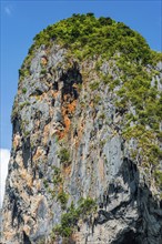 Chalk cliffs near Krabi, weather, sky, climbing rocks, climbing, mountain, hill, mountainous,