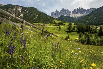 Geislerspitzen, Villnöss Valley, Sass Rigais, Dolomites, South Tyrol, Italy, Europe