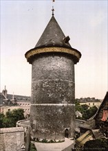 Jeanne d'Arc Tower, Tour Jeanne d'Arc, Rouen, Normandy, France, ca 1890, Historical, digitally