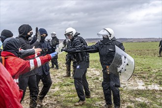 Violent clashes between thousands of demonstrators and the police, after a demonstration against