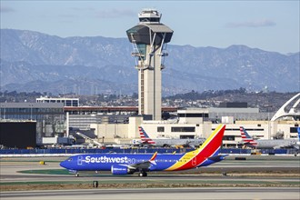 A Boeing 737-8 MAX aircraft of Southwest Airlines with the registration number N8782Q at Los