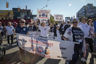 Detroit, Michigan USA, 2 September 2024, Union members participate in Detroit's Labor Day parade.