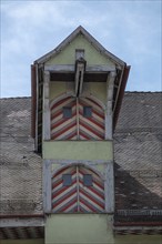 Historic roof lift bay of the former town chancellery and court registry, main street 22, Rottweil,