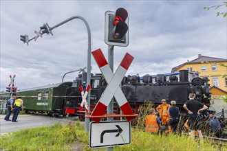 There was a serious accident between a train on the Weißeritz Valley Railway and a lorry from the