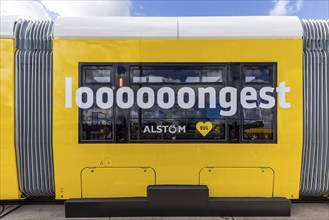 Berlin's longest tram. Alstom Flexity Tram for the Berliner Verkehrsbetriebe (BVG) . InnoTrans 2024