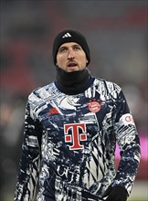 Warm-up training Harry Kane FC Bayern Munich FCB (29), portrait, Allianz Arena, Munich, Bavaria,