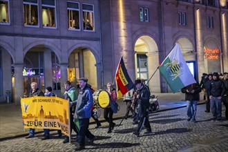 To mark 13 February and the destruction of Dresden in the Second World War, the small right-wing