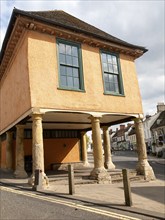 Seventeenth century Market Hall building in the market place of Faringdon, Oxfordshire, England, UK