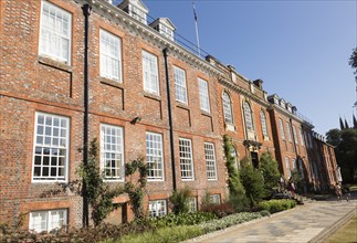 Historic buildings in grounds of Marlborough College school, Marlborough, Wiltshire, England, UK