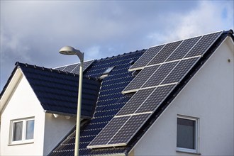 Detached house with photovoltaic system