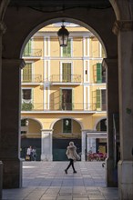 Plaça Major, square in the old town centre of Palma de Majorca, Majorca, Spain, Europe