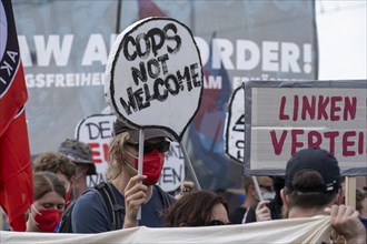 Demonstration against the planned assembly law in North Rhine-Westphalia, in Düsseldorf, various