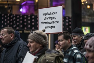 Demo by the group North Rhine-Westphalia Erwacht, a mixture of anti-vaccination activists, lateral