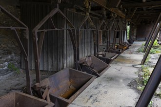 The more than 800-year-old Muldenhütten smelter site. The still existing, historical and