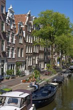 Amsterdam city centre, canal belt, Egelantiers Gracht, old houses, Amsterdam, Netherlands