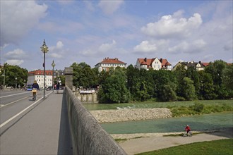 Europe, Germany, Bayer, Munich, Glockenbachviertel, Isar, Reichenbachbrücke, Living on the Isar,