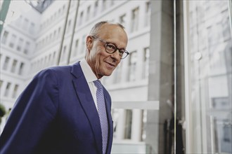 Friedrich Merz, CDU party chairman, at the Federal Press Conference on the consequences of Solingen