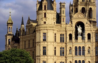 Europe, Germany, Mecklenburg-Western Pomerania, Schwerin, Schwerin Castle, built from 1845 to 1857