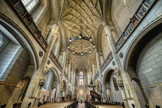 All Saint Church or Castle Church, Central nave, Luther City Wittenberg, Saxony Anhalt, Germany,