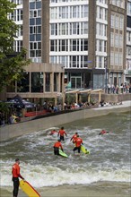 Surfing facility in the city centre of Rotterdam, Rif010, supposedly the world's first wave