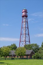 Campen lighthouse, highest lighthouse on the German mainland, Krummhörn, East Frisia, Lower Saxony,