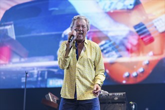 Ian Gillan, singer of Deep Purple live on 1 More Time Tour at the Max-Schmeling-Halle in Berlin on