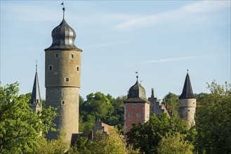 Medieval town, with half-timbered houses, Ochsenfurt, Mainfranken, Lower Franconia, Franconia,