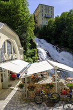 Café power plant, waterfall in Bad Gastein, Gastein Valley, Salzburger Land, Austria, Europe