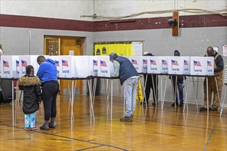 Detroit, Michigan USA, 5 November 2024, Voters cast ballots in the 2024 presidential election