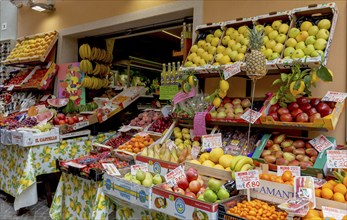 Fruit and vegetable shop, Limone sul Garda, Lake Garda, Lombardy, Italy, Europe