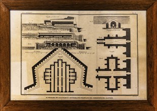 Sketch for defences, military museum, planned town with star-shaped layout, Palmanaova, Unesco