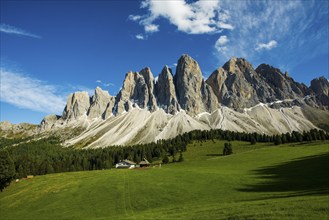 Glatschalm, Geislerspitzen, Villnöss Valley, Sass Rigais, Dolomites, South Tyrol, Italy, Europe