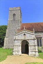 Parish church of Saint Mary, Huntingfield, Suffolk, England, UK