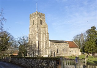 Village parish church of Saints Peter and Paul, Pettistree, Suffolk, England, UK