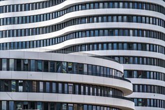 Modern office building in the Media Harbour on the Rhine, Düsseldorf, North Rhine-Westphalia,