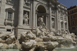 Palazzo Poli, also Palazzo Conti, Trevi Fountain, Fontana di Trevi, Rome, Italy, Europe