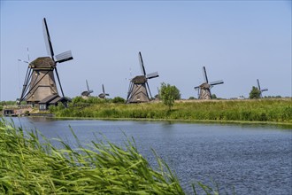 Kinderdijk, 18 windmills designed to pump water from the polders to utilise the land, one of the