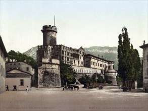 Castello del Buon Consiglio, Buon Consiglio Castle, Trento, Trentino, South Tyrol, Italy, 1890,