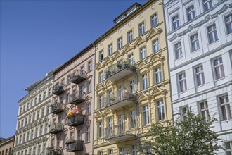 Old buildings, Oderberger Straße, Prenzlauer Berg, Pankow, Berlin, Germany, Europe