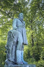 Monument, gymnastics father Friedrich Ludwig Jahn, Hasenheide, Neukölln, Berlin, Germany, Europe