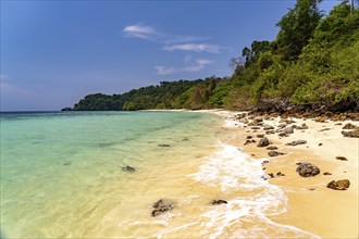 Dream beach Ao-niang on the island of Koh Kradan in the Andaman Sea, voted the most beautiful beach