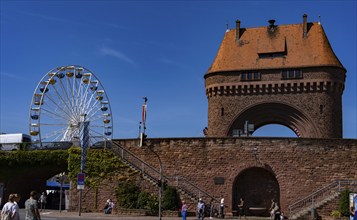 Town gate with town wall, Miltenberg, Bavaria, Germany Miltenberg