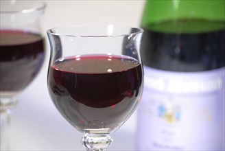 Red wine in glasses, nutrition, food, alcohol, food culture