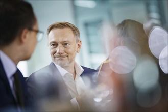 Christian Lindner (FDP), Federal Minister of Finance, pictured at the start of a cabinet meeting in