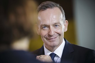 Volker Wissing (FDP), Federal Minister of Transport and Digital Affairs, pictured at the start of a